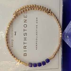 Wrap bracelet birthstones rose gold september